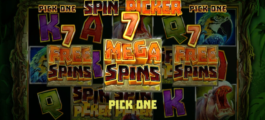 Spin Picker Feature of Mega Gorilla slot