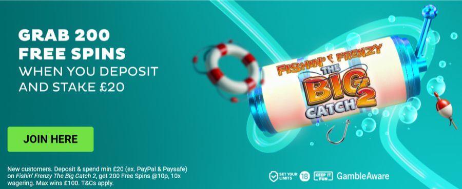 Spin & Win UK welcome offer