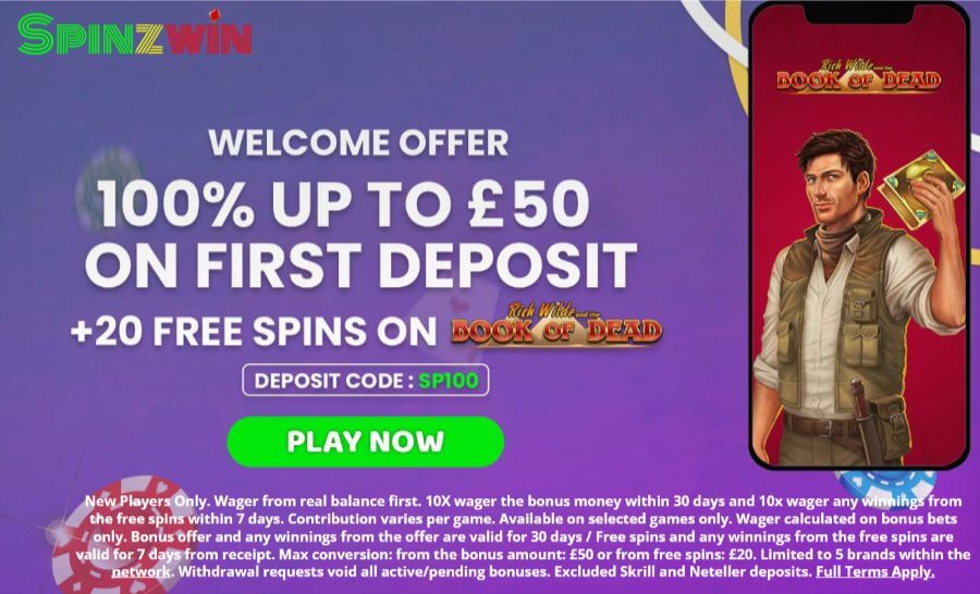 Spinzwin uk welcome offer