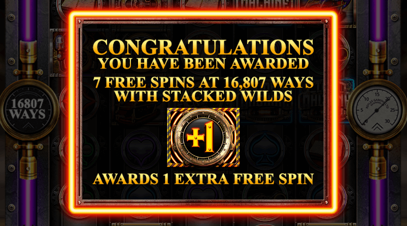 Win 7 free spins at Level 4 of the pay-rise mechanism