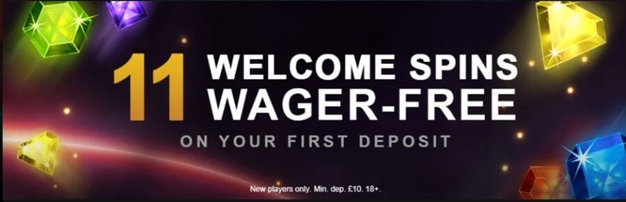 Videoslots wager free spins UK welcome offer
