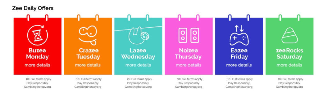 PlayZee weekly offers