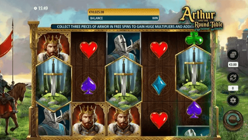 Arthur and the Round Table, SG Digital, online slots, UK