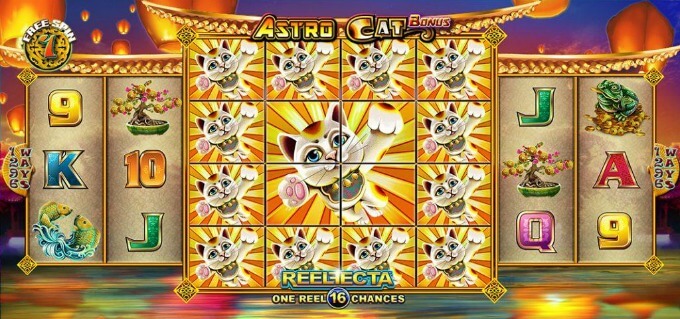 Play Astro Cat slot at LeoVegas casino