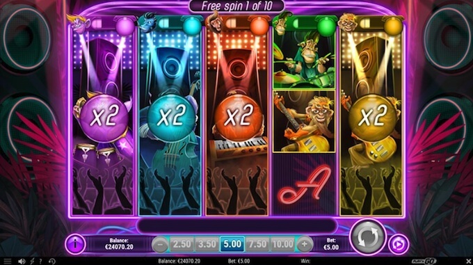 Banana Rock slot free spins