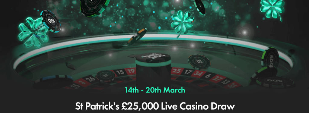 St Patrick's Day promotional offer at bet365 UK casino