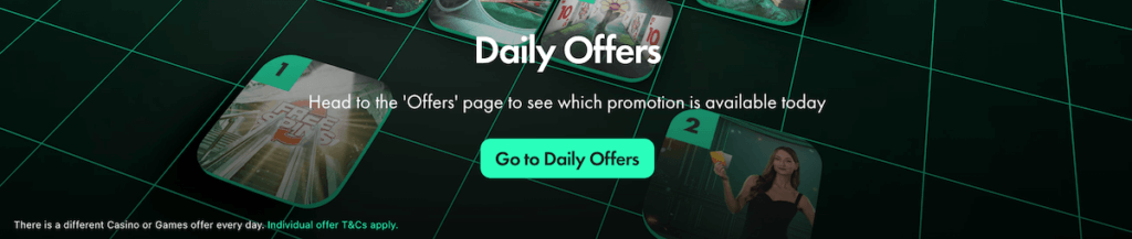 Daily offers at bet365