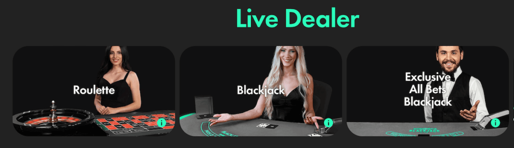 Live dealer casino games are available at bet365