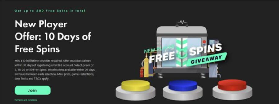 Welcome offer at Bet365 UK