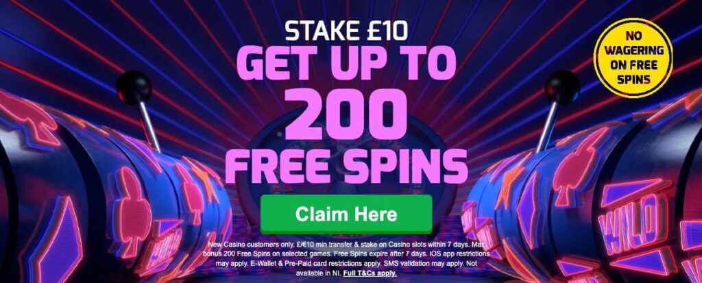 Betfred free spins offer
