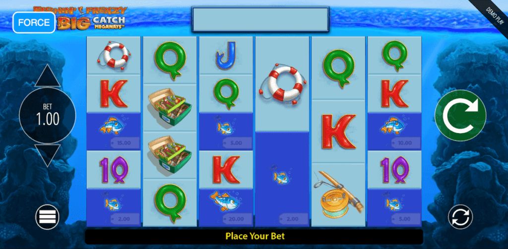 Fishin' Frenzy The Big Catch Megaways online slots