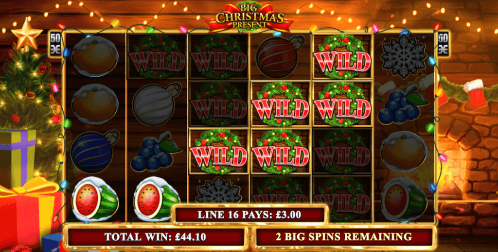 Wild Symbols in Big Christmas Present online slot from Inspired Gaming