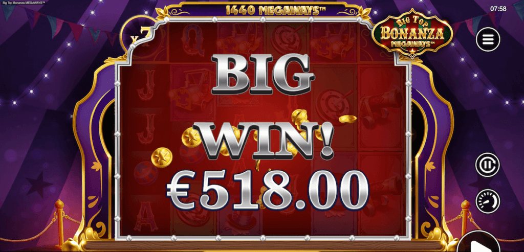 €518 win from €10 wager
