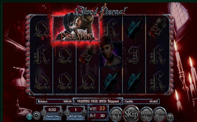 Blood Eternal - get free spins