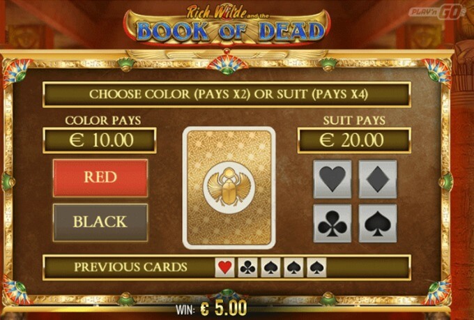 Play Book of Dead slot at Rizk casino