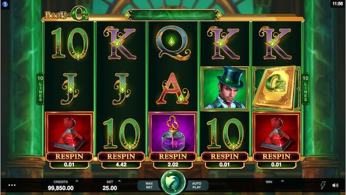 Wizard of Oz slot Microgaming