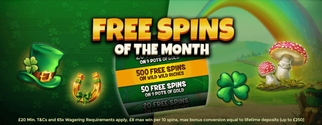 Free Spins of the Month