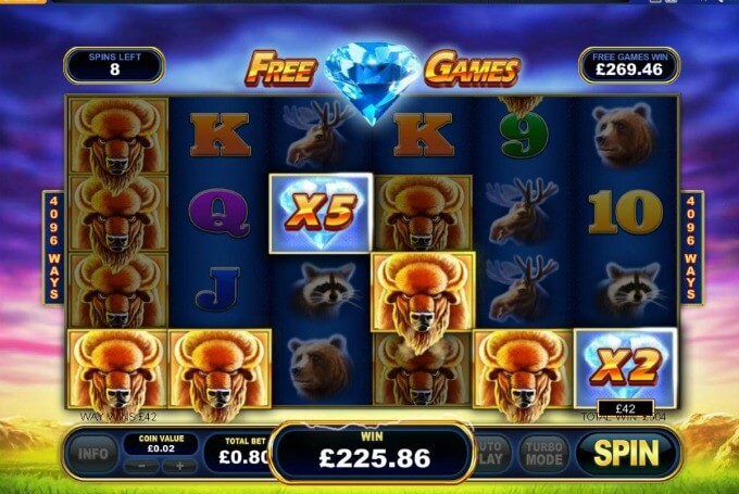 Play Buffalo Blitz at VideoSlots casino