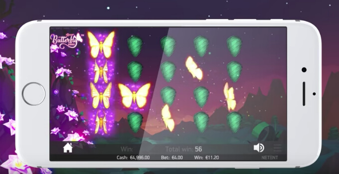 Play Butterfly Staxx slot at Mr Green casino
