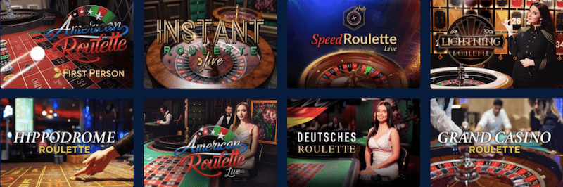 Casino Planet - Live casino selection