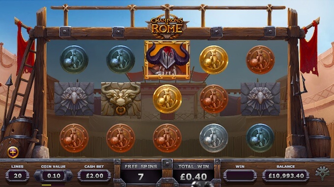 Champions of Rome slot Yggdrasil