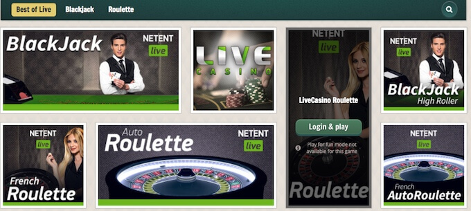 Play Live Casino