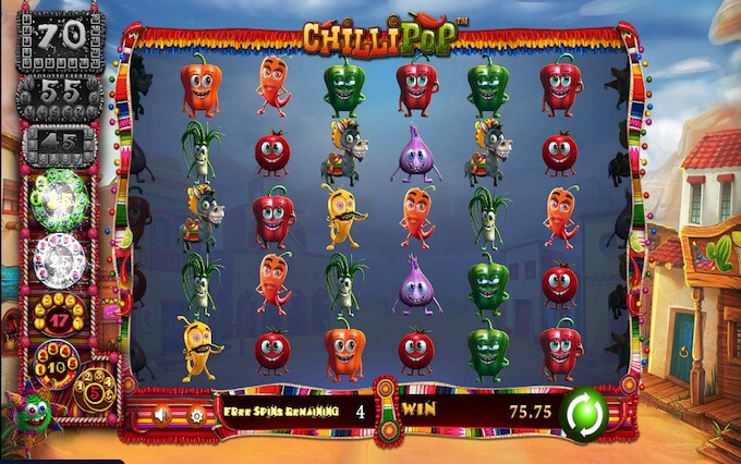 Chillipop slot free spins