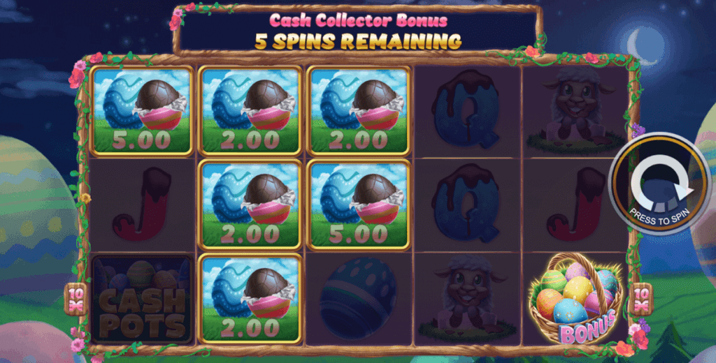 Cash Collector Bonus in Chocolate Cash Pots online slot