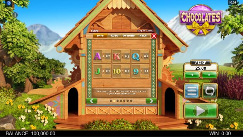 Play Chocolates slot online Chocolates symbols