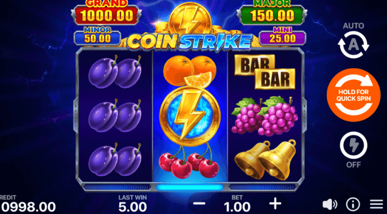 Coin Strike Hold And Win Slot Review UK - Four Jackpots