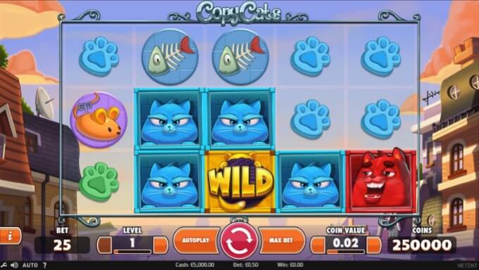 Play Copy Cats slot at Casumo casino