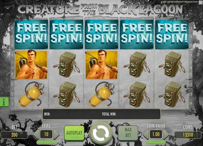 Play Creature from the Black Lagoon slot at Betsafe casino