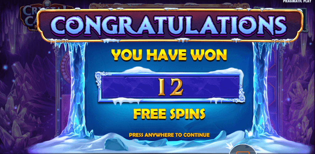 Free Spins, Bonus Round, UK Casinos, Crystal Cavern Megaways online slot