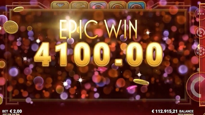 Deco Diamonds slot_epic win