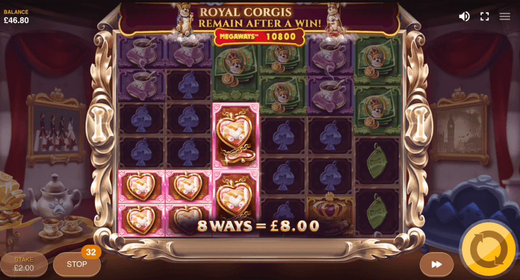 Cascading Reels Wins in Doggy Riches Megaways