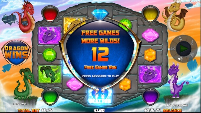 Dragon wins free spins feature Dragon Wins free spins