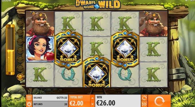 Dwarves Gone Wild free spins