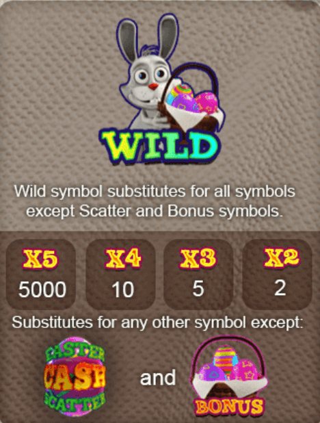 Wild Symbols for Easter Cash Basket online slot