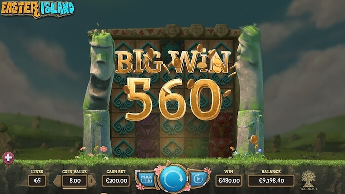Win Big on Easter Island slot! Easter Island slot_big win