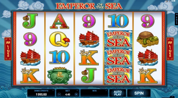 Play Emperor of the Sea slot at LeoVegas Casino