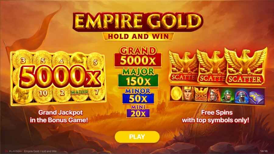 Empire Gold Hold and Win slot 1