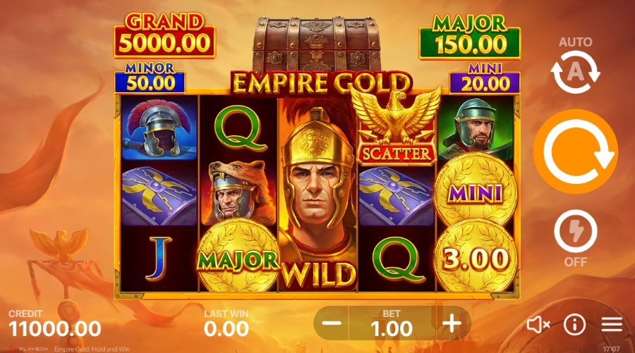 Empire Gold Hold and Win wild