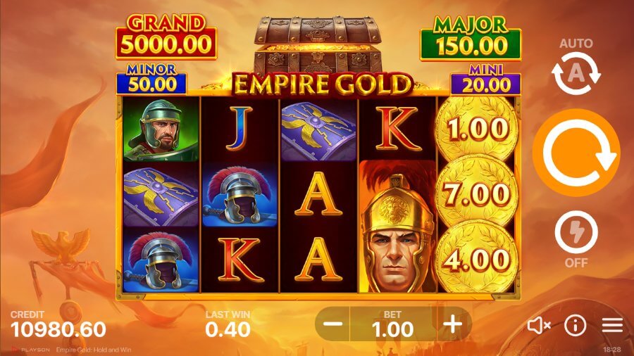 Empire Gold Hold and Win graphics