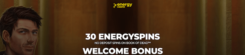 20 no deposit spins at energy casino promo banner