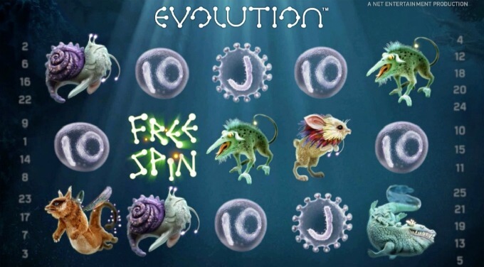 Play Evolution slot at ComeOn casino