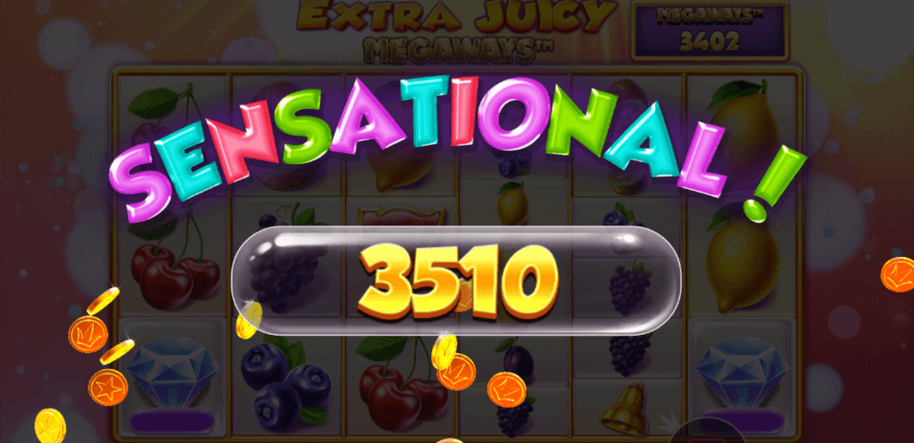 Big Wins playing Extra Juicy Megaways online slot