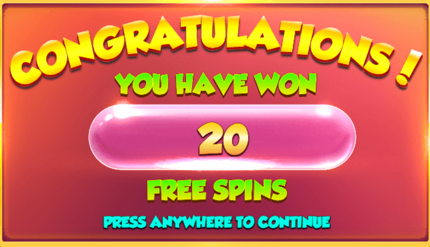 Get 20 Free Spins playing Extra Juicy Megaways
