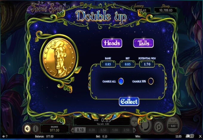 Fairie Spells slot features