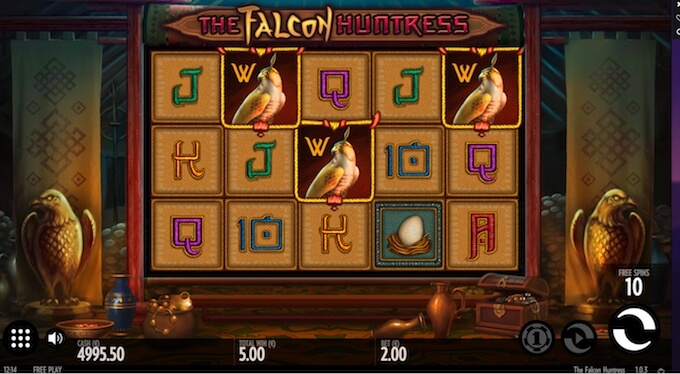 Falcon Huntress slot free spins