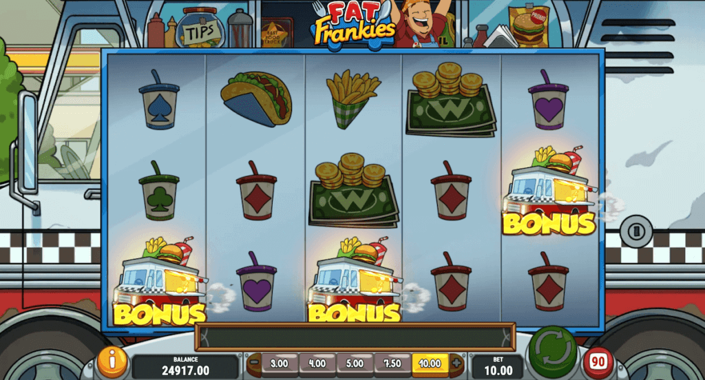 Bonus Round in Fat Frankies online slot